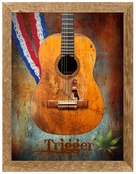 Willie Nelson S Trigger Guitar Print Willie Nelson Wall Art Trigger