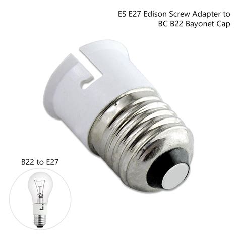 New Bayonet Bc B To Edison Screw Es E Light Bulb Socket Adaptor