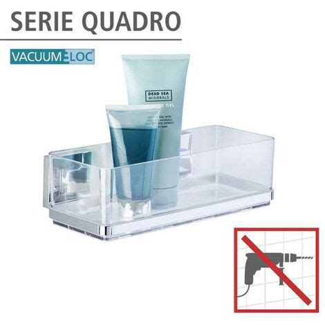 WENKO Etagère murale salle de bain Quadro Panier de douche fixation