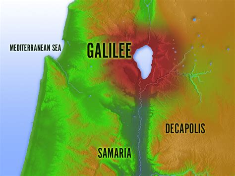 World Map Sea Of Galilee