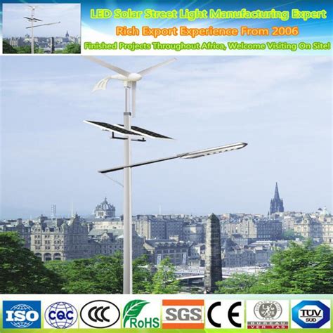 Wind Solar Hybrid Led Street Lamp Lighting Light China Solar Lighting