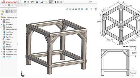 Weldments SolidWorks Tutorial For Beginners YouTube