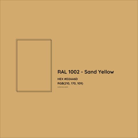 About RAL 1002 - Sand Yellow Color - Color codes, similar colors and ...