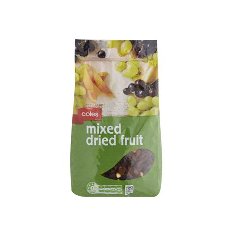 Buy Coles Dried Mixed Fruit 1kg Coles