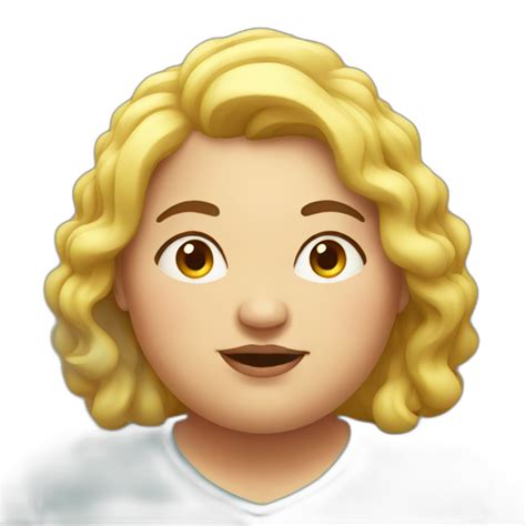 Fat Woman Holding Eggplant Ai Emoji Generator