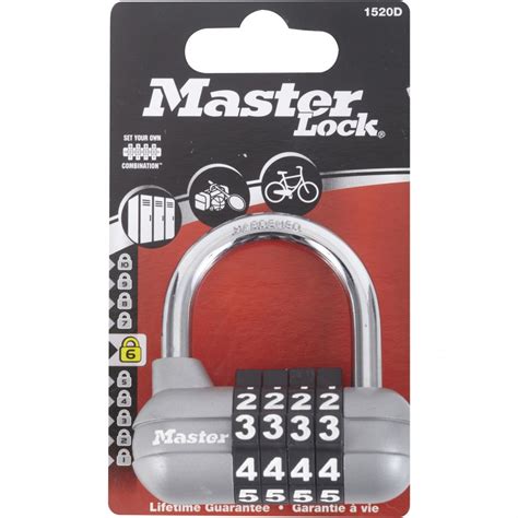 Master Lock Cadenas à combinaison MASTER LOCK zinc l 59 mm