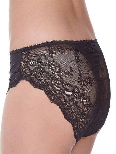 Culotte Italienne Dos Dentelle Isabella Noir Kiabi