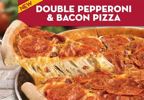 News Papa John S New Double Pepperoni Bacon Pizza