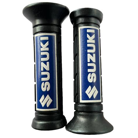 Bike Motor Cortez Hnos Manillar Grips Puños De Moto Logo Suzuki