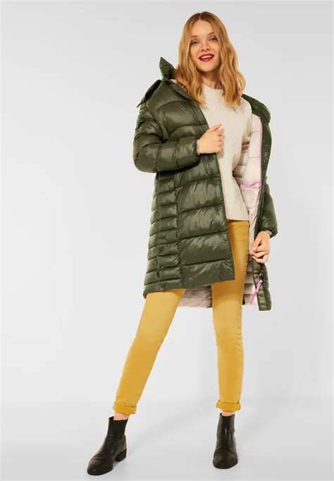 Street One Manteau L Aspect Matelass Pour Femmes En Vert Street One