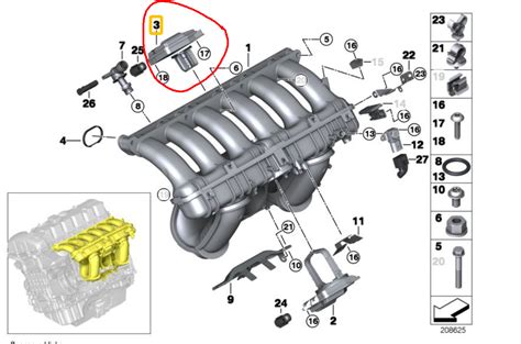 Air Intake Manifold Flap Adjuster Disa Valve For Bmw N N N N N