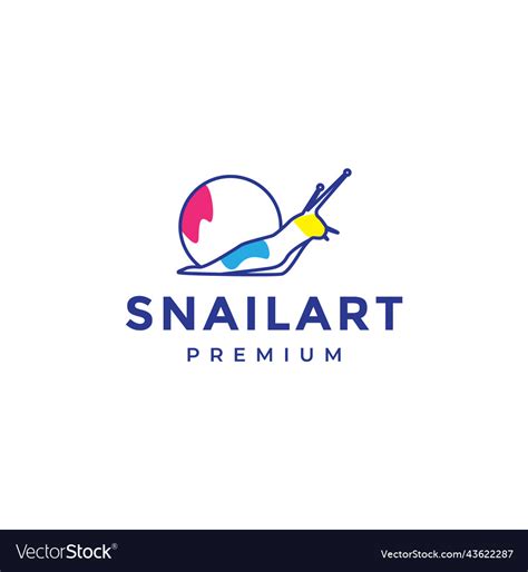 Snail Abstract Logo Design Royalty Free Vector Image