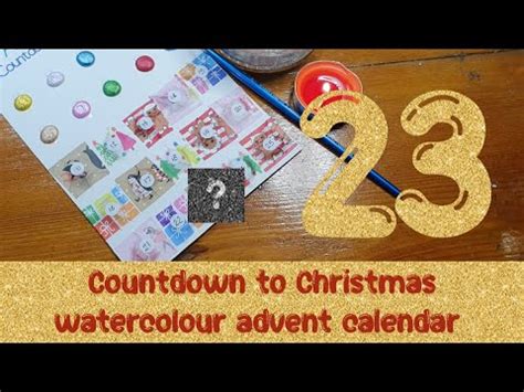 Watercolour Advent Calendar Day Youtube