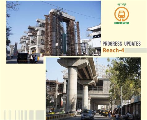 90 Of Viaduct Work Is Completed For Nagpur Metro Reach 4 Metro Rail News