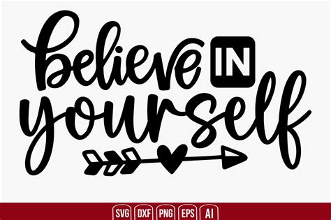 Believe In Yourself Svg Cut File By Creativemim Thehungryjpeg