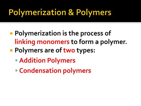 Ppt Polymers And Polymerization Powerpoint Presentation Free