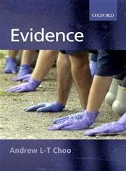 Textbook On Evidence Choo Andrew Amazon Books