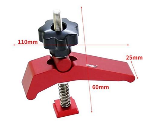 Hongdui Yb X Woodworking Red Quick Acting Hold Down Clamp