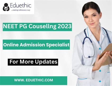 Neet Pg Counselling 2023 Registration Dates Seat Allotment