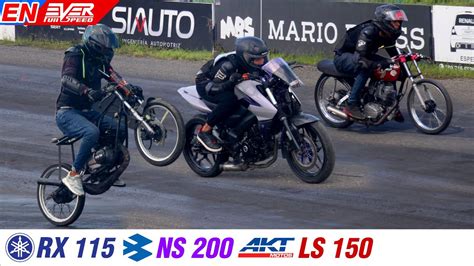 Pulsar NS200 AKT LS 150 Yamaha RX 115 DRAG RACING Barranquilla