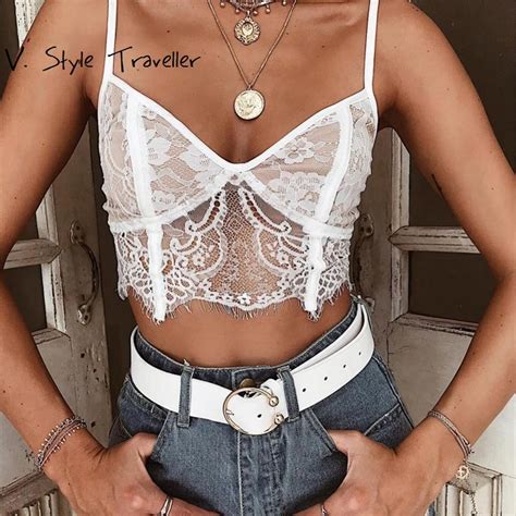 Sexy Lace Camisoles Women Casual Tank Crop Top Boho Gypsy Resort Wear