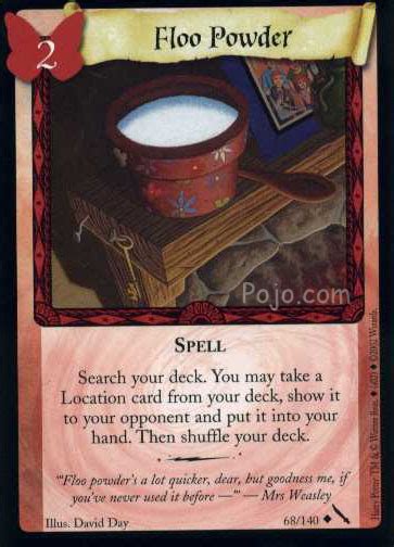 Image Floo Powder Harry Potter Trading Card Harry Potter Wiki
