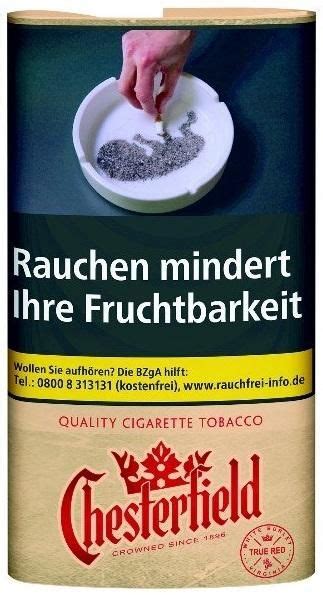 Chesterfield Unplugged Red Tabak Feinschnitt Dose 5x30g Online Bei