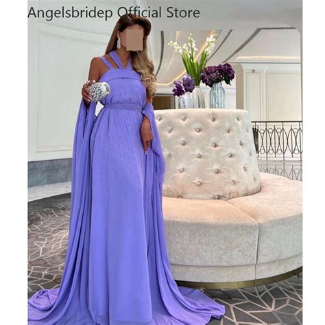 Angelsbridep Arabic Evening Dresses Mermaid Spaghetti Straps Sparkly