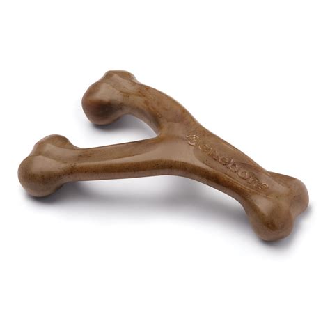 Benebone Real Bacon Durable Wishbone Dog Chew Toy Large