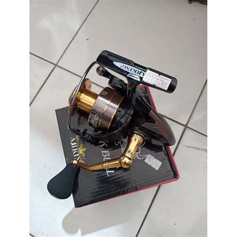 Jual Reel Pancing Spinning Merk Ajiking Black Bull 4000 Power Handle