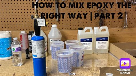 How To Mix Epoxy Resin Correctly Youtube