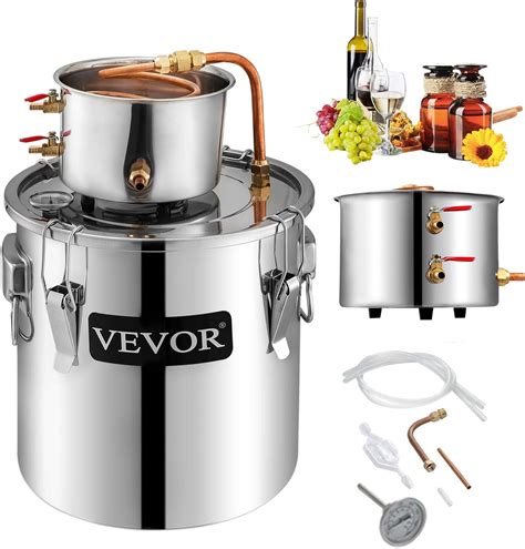 Vevor Moonshine Still Gal L Stainless Steel Water Alcohol Distiller