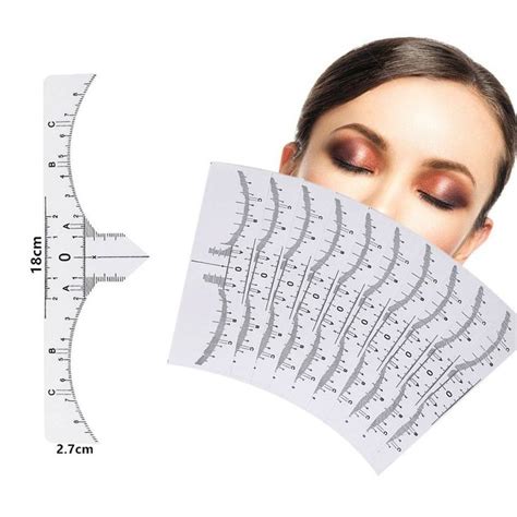 Pcs Disposable Eyebrow Ruler Sticker For Microblading