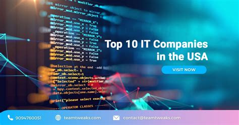 Top It Companies In Usa Teamtweaks