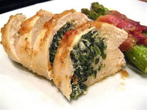 Spinach, Cheese and Prosciutto Stuffed Chicken Breasts