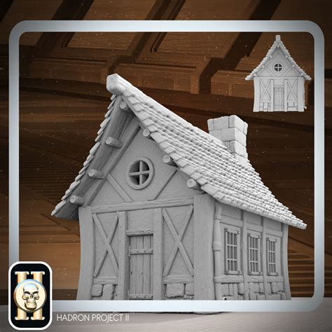 PRINTABLE MEDIEVAL HOUSE 3D model 3D printable | CGTrader