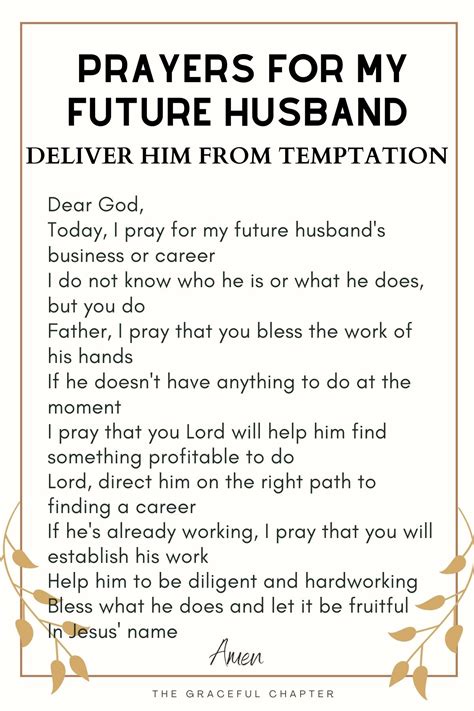 12 Prayers For Your Future Husband The Graceful Chapter