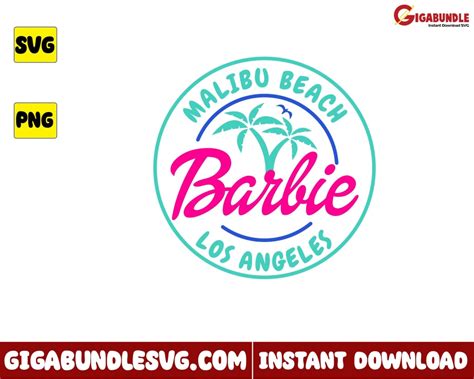 Barbie Malibu Svg, Barbie Svg, Girl Svg, Cartoon Svg - Instant downloa – Gigabundlesvg