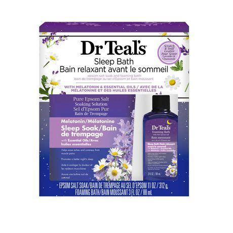 Dr Teal S Pure Epsom Salt With Melatonin Soaking Solution And Foaming