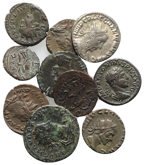 Lot Of 10 Roman Imperial Denarii And Antoninianii Including Elagabalus