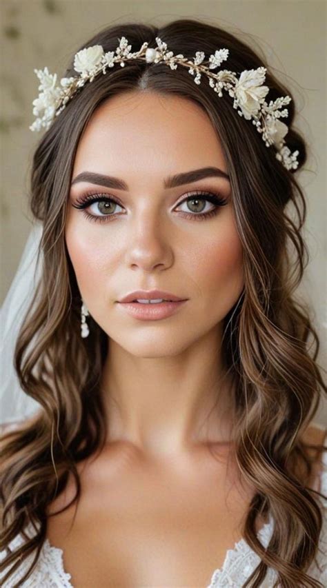 40 Bridal Makeup Looks Romantic Boho Bridal Look 1 Fab Mood Wedding Color Haircuts