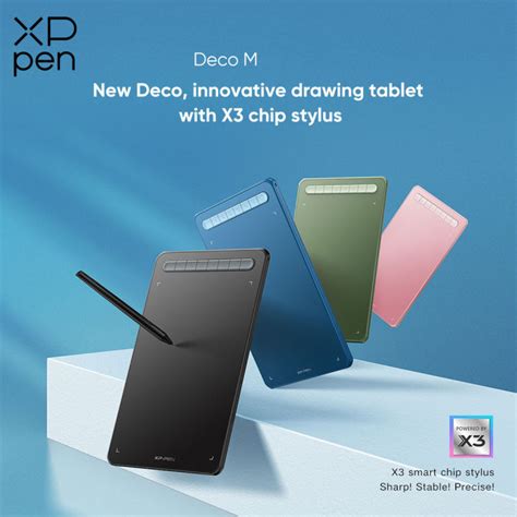 【New】XPPen Deco M (8 x 5 inches) Graphics Drawing Tablet Digital ...