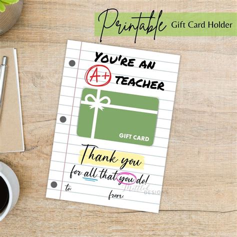 A T Card With The Words Youre An Teacher And Thank You For All