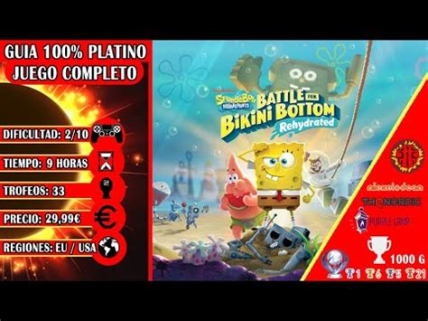 Bob Esponja Batalla Por Fondo Bikini Rehidratado Guia Platino