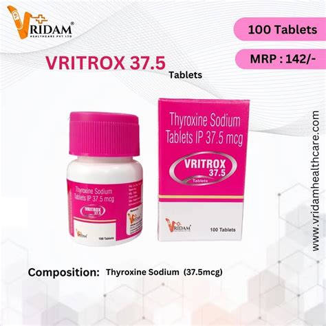 Thyroxine 3750mcg Tablet At Rs 32bottle Thyroxine Sodium Tablets