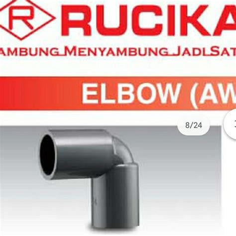 Jual Knee Pvc Aw Inch Rucika Knie Elbow Sambungan Pipa Kota