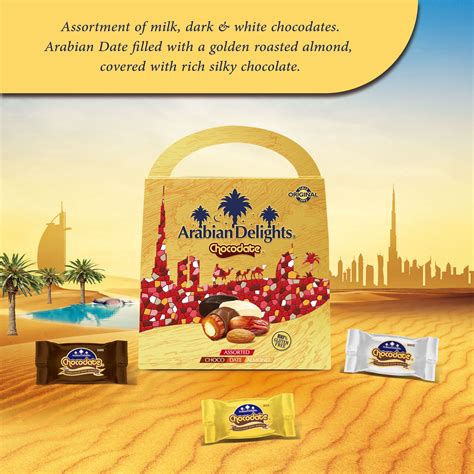 Arabian Delights Assorted Chocodate, Classic Chocolate Coated Bite-Siz ...