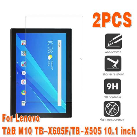 2pcs Tempered Glass For Lenovo Tab M10 Tb X605ftb X505 101 Inch 25d Tablet Full Cover