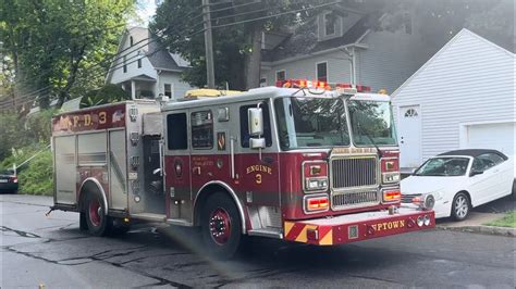 Meriden Fire Department Engine 3 Responding With Friendly Honks Youtube