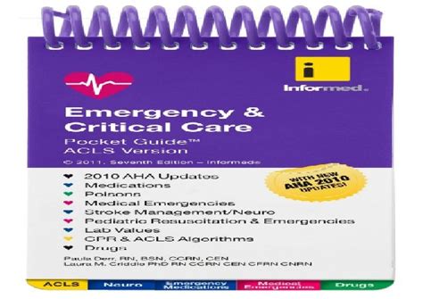 ⚡ Pdf Book Emergency And Critical Care Pocket Guide Acls Version